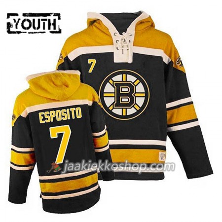 Lapsille NHL Boston Bruins Phil Esposito 7 Musta Sawyer Hooded Sweatshirt